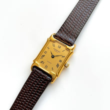 Load image into Gallery viewer, Vintage Ladies' Gold-Plated Raymond Weil Quartz Watch with Brown Leather Strap