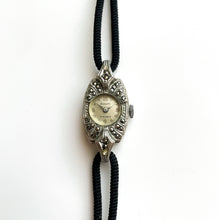 Load image into Gallery viewer, Vintage Swissmobile Ladies' Mechanical Silver Watch with Cordette Strap