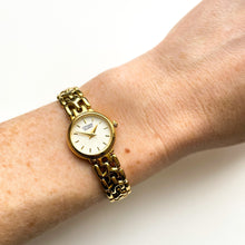 Load image into Gallery viewer, Vintage Gold-Tone Ladies' Citizen Quartz Watch with Thin Bracelet