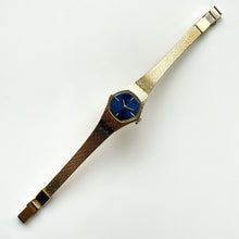 Load image into Gallery viewer, 1974 Gold-Tone Seiko Mechanical Watch with Blue Dial