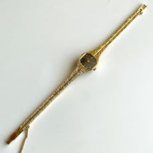 Load image into Gallery viewer, Gold-Tone Accurist Ladies Quartz Watch with Black Hexagon Dial