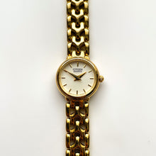 Load image into Gallery viewer, Vintage Gold-Tone Ladies' Citizen Quartz Watch with Thin Bracelet