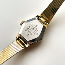 Load image into Gallery viewer, 1974 Gold-Tone Seiko Mechanical Watch with Blue Dial