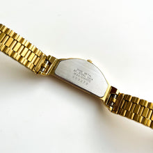 Load image into Gallery viewer, Thin Gold-Tone 1990 Ladies' Seiko Quartz Watch with Asymmetrical Dial