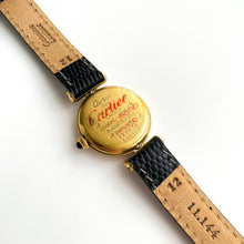Load image into Gallery viewer, Cartier Must Colisée Vermeil - Gold-Plated Silver 925 with Black Dial