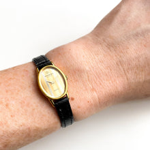 Load image into Gallery viewer, Ladies' 80s Raymond Weil Quartz Watch With Oval Dial and Leather Strap