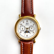 Load image into Gallery viewer, Vintage RJW Sun & Moon Unisex Day-Date Quartz Watch