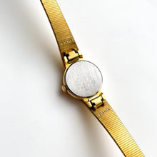 Load image into Gallery viewer, 1990s Ladies' Gold-Tone Seiko Quartz Watch with Black Round Dial