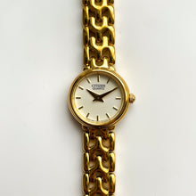 Load image into Gallery viewer, Vintage Gold-Tone Ladies' Citizen Quartz Watch with Thin Bracelet