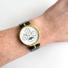 Load image into Gallery viewer, Very Rare Unisex 1989 Gucci Moonphase Quartz Watch with Three Sub-Dials