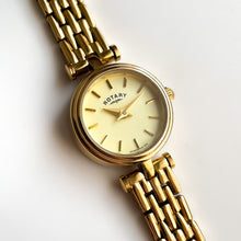 Load image into Gallery viewer, Petite Ladies' Rotary Quartz Watch With Gold-Plated Bracelet and Round Dial