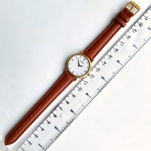 Load image into Gallery viewer, Ladies' Movado Quartz Watch With Brown Leather Strap