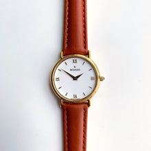 Load image into Gallery viewer, Ladies' Movado Quartz Watch With Brown Leather Strap