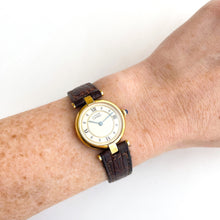 Load image into Gallery viewer, Cartier Must Vendome Vermeil - Gold-Plated Silver 925 with Beige Dial - With box and Papers