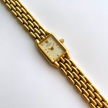 Load image into Gallery viewer, Petite Ladies' Rotary Quartz Watch With Gold-Plated Bracelet and Rectangular Dial