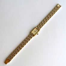 Load image into Gallery viewer, Petite Ladies' Rotary Quartz Watch With Gold-Plated Bracelet and Rectangular Dial