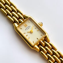 Load image into Gallery viewer, Petite Ladies' Rotary Quartz Watch With Gold-Plated Bracelet and Rectangular Dial