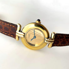 Load image into Gallery viewer, Cartier Must Colisée Vermeil - Gold-Plated Silver 925 with Gold Dial - Boxed