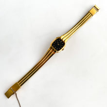 Load image into Gallery viewer, 1990s Ladies' Gold-Plated Seiko Quartz Watch with Black Dial