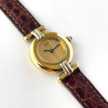 Load image into Gallery viewer, Cartier Must Colisée Vermeil - Gold-Plated Silver 925 with Gold Dial - Boxed