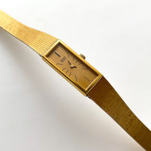 Load image into Gallery viewer, 1990s Ladies' Gold-Plated Seiko Quartz Watch with Rectangular Dial