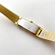 Load image into Gallery viewer, 1990s Ladies' Gold-Plated Seiko Quartz Watch with Rectangular Dial
