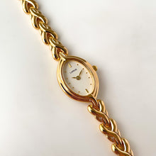 Load image into Gallery viewer, Ladies Lorus Watch with Gold Tone Bracelet and White Oval Dial