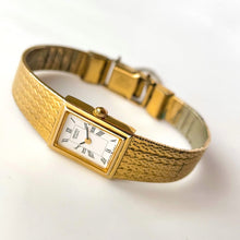 Load image into Gallery viewer, Ladies' 1999 Seiko Tank Quartz Watch With Gold-Plated Case
