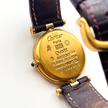 Load image into Gallery viewer, Vintage Ladies' Cartier Must Colisée Vermeil - Gold-Plated Silver 925 with Three Tone Dial