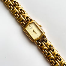 Load image into Gallery viewer, Vintage 1990s Gold-Plated Ladies' Seiko Quartz Watch with Hexagon Dial
