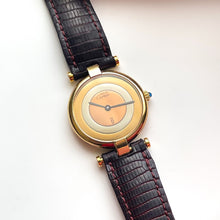 Load image into Gallery viewer, Vintage Ladies' Cartier Must Colisée Vermeil - Gold-Plated Silver 925 with Three Tone Dial