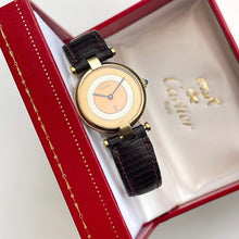 Load image into Gallery viewer, Vintage Ladies' Cartier Must Colisée Vermeil - Gold-Plated Silver 925 with Three Tone Dial