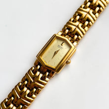 Load image into Gallery viewer, Vintage 1990s Gold-Plated Ladies' Seiko Quartz Watch with Hexagon Dial