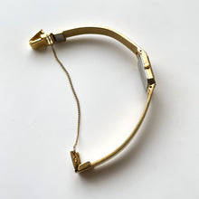 Load image into Gallery viewer, Ladies' 1990s Rectangular Seiko Quartz Watch With Gold-Plated Case and 4 Diamonds