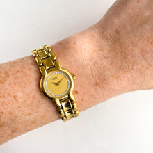 Load image into Gallery viewer, Vintage Ladies' Gold-Plated Raymond Weil Quartz Watch with Diamonds