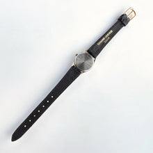 Load image into Gallery viewer, Vintage Ladies Zeon Moon Phase Quartz Watch with Dark Brown Leather Strap