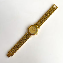 Load image into Gallery viewer, Vintage Ladies' Octagonal Gold-Plated Raymond Weil Quartz Watch with Diamonds
