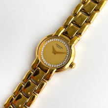 Load image into Gallery viewer, Vintage Ladies' Gold-Plated Raymond Weil Quartz Watch with Diamonds
