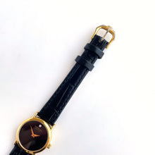 Load image into Gallery viewer, Ladies' Gold-Plated Raymond Weil Quartz Watch with Leather Strap and Black Dial