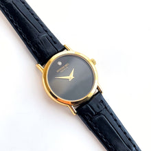Load image into Gallery viewer, Ladies' Gold-Plated Raymond Weil Quartz Watch with Leather Strap and Black Dial