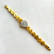 Load image into Gallery viewer, Ladies' Sekonda Gold-Plated Quartz Watch with Heart Shaped Dial