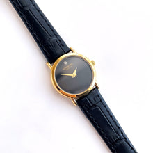 Load image into Gallery viewer, Ladies' Gold-Plated Raymond Weil Quartz Watch with Leather Strap and Black Dial
