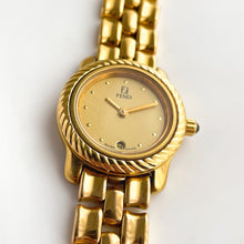Load image into Gallery viewer, Ladies' Vintage 90s Gold-Plated Fendi Quartz Watch