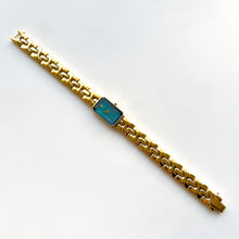 Load image into Gallery viewer, Very Rare 1995 Gold-Plated Lassale (Seiko) Quartz Watch with Stunning Blue and Pink Dial and Faceted Glass