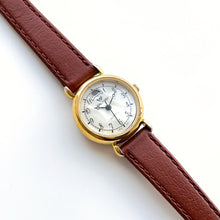 Load image into Gallery viewer, Rare Vintage Ladies' Waltham Moon Phase Quartz Watch with Mother of Pearl Dial