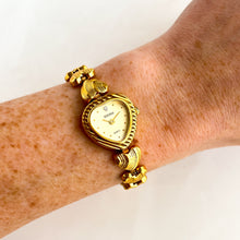 Load image into Gallery viewer, Ladies' Sekonda Gold-Plated Quartz Watch with Heart Shaped Dial