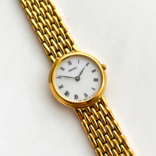 Load image into Gallery viewer, Vintage 1990s Gold-Plated Ladies' Seiko Quartz Watch with Round White Dial