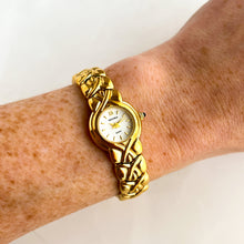 Load image into Gallery viewer, Ladies' Sekonda Quartz Watch With Gold-Plated Bracelet and White Round Dial