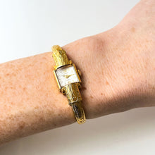 Load image into Gallery viewer, Vintage Ladies' Gold-Plated Bucherer Mechanical Bangle Watch