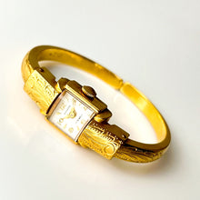 Load image into Gallery viewer, Vintage Ladies' Gold-Plated Bucherer Mechanical Bangle Watch